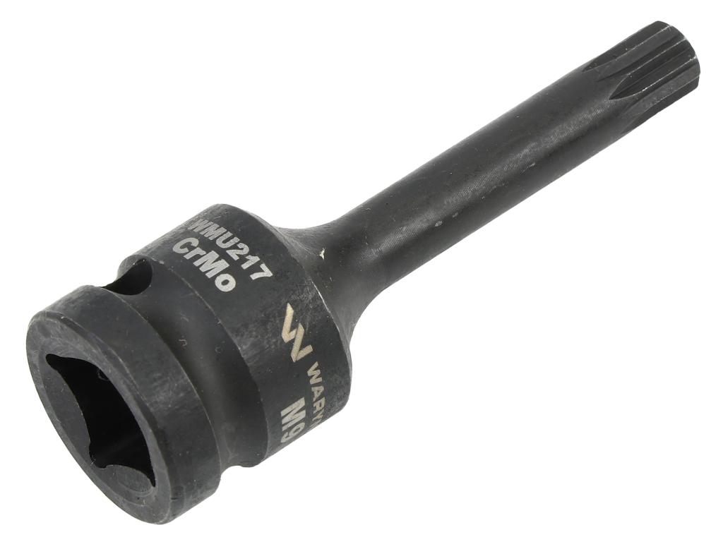 Nasadka udarowa 1/2", bit spline M9 ze stali CrMo, Waryński