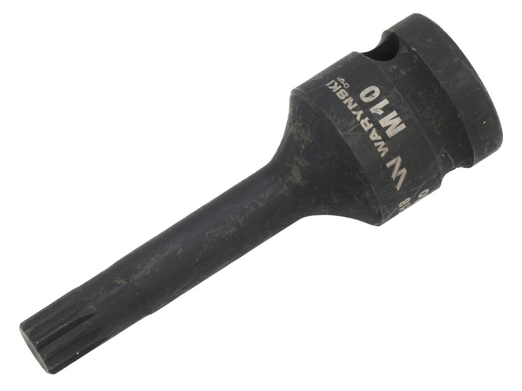 Nasadka udarowa 1/2", bit spline M10 ze stali CrMo, Waryński