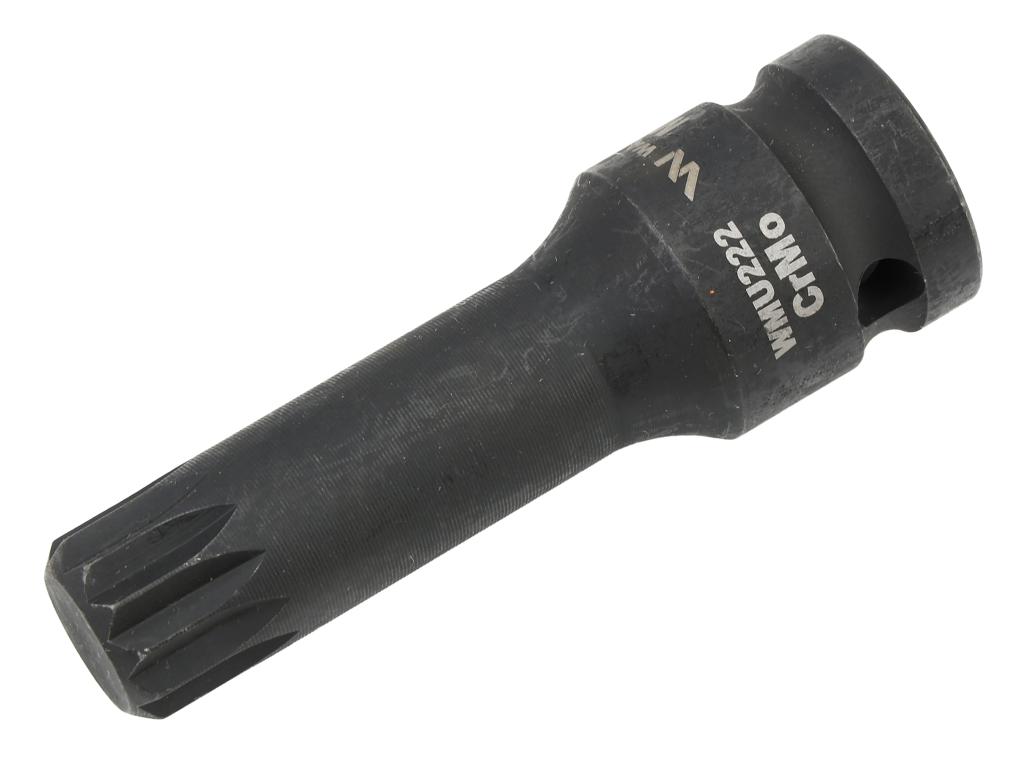 Nasadka udarowa 1/2", bit spline M18 ze stali CrMo, Waryński
