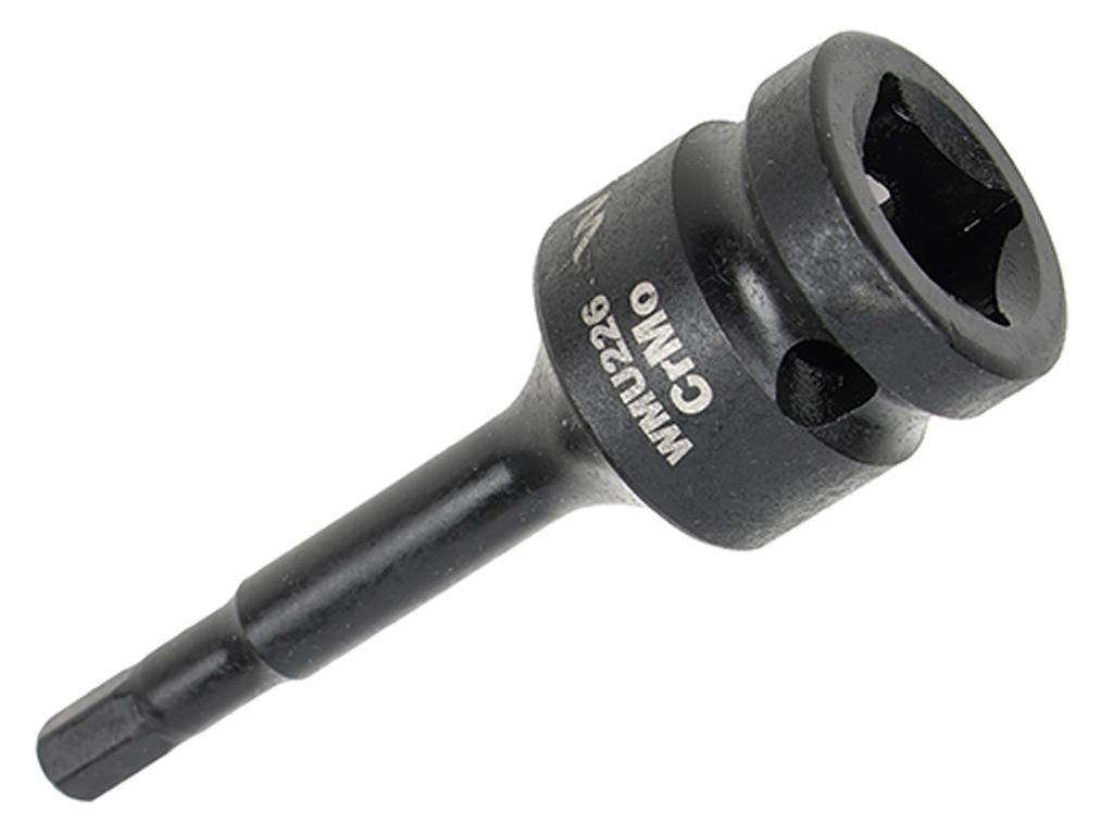 Nasadka udarowa 1/2", imbusowa 6mm hex H6 ze stali CrMo, Waryński