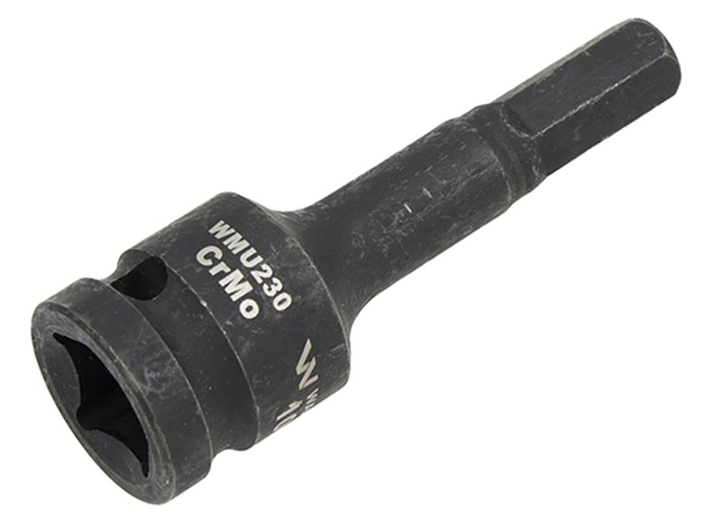 Nasadka udarowa 1/2", imbusowa 10mm hex H10 ze stali CrMo, Waryński