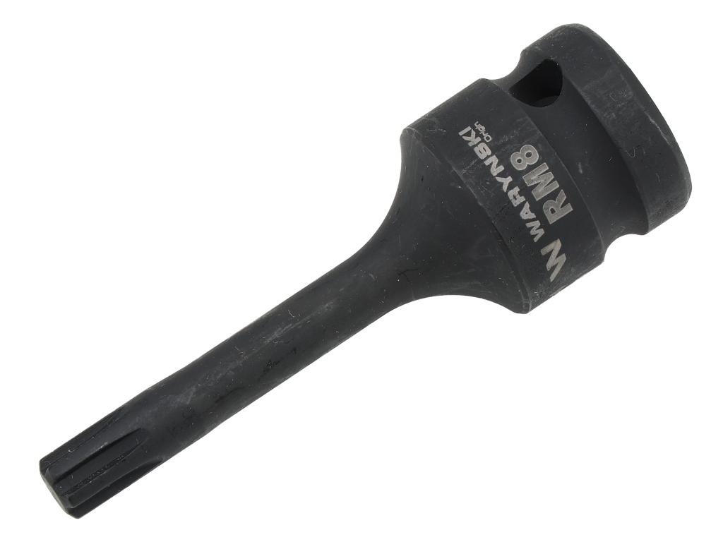 Nasadka udarowa, 1/2" ribe RM8 ze stali CrMo, Waryński