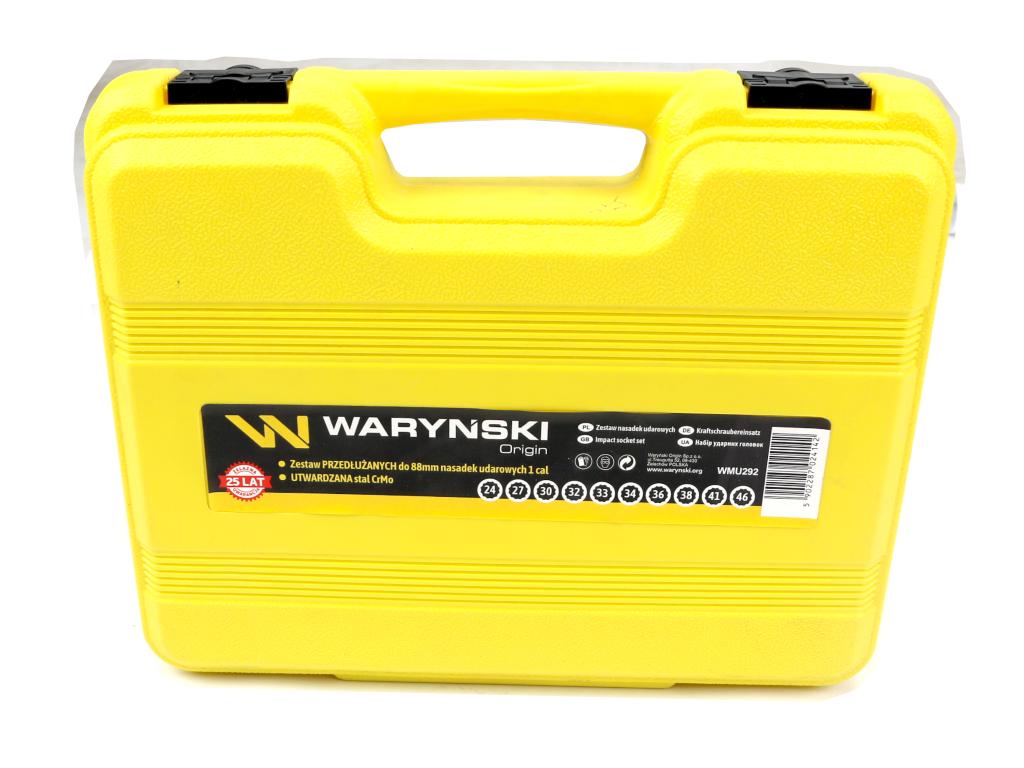 Zestaw nasadek udarowych długich 1" 10 el. Waryński