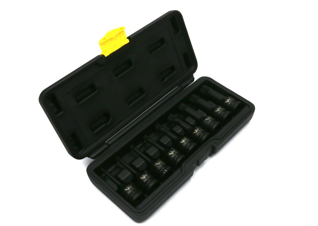 Zestaw nasadek udarowych 1/2 typu SPLINE  9 el  Waryński