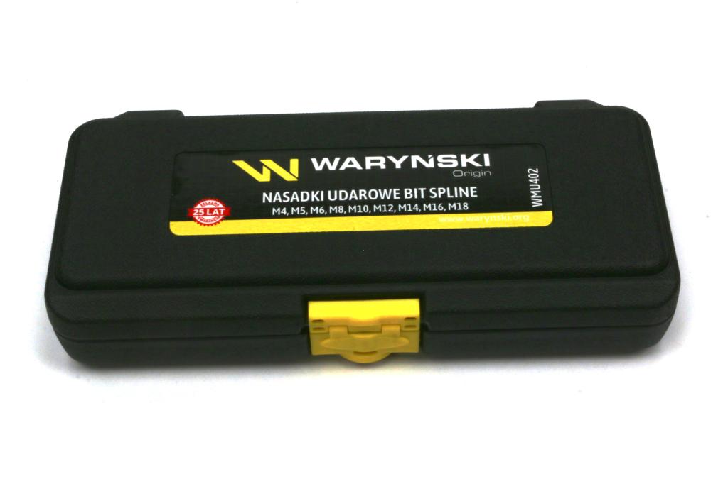 Zestaw nasadek udarowych 1/2 typu SPLINE  9 el  Waryński