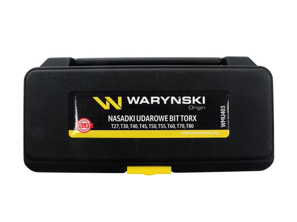 Zestaw nasadek udarowych 1/2 typu STAR TORX 9 el. ze stali CrMo, Waryński