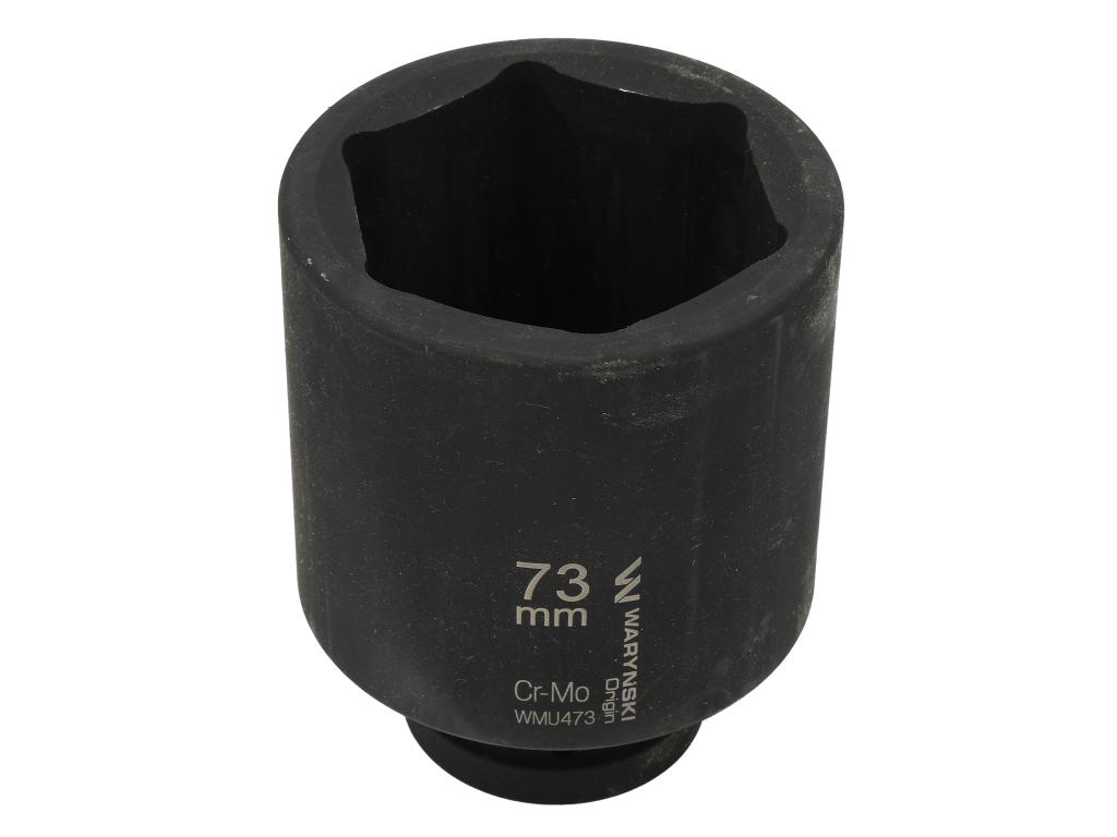 Nasadka udarowa, sześciokątna 1" bardzo długa 73mm CrMo d.125mm, Waryński