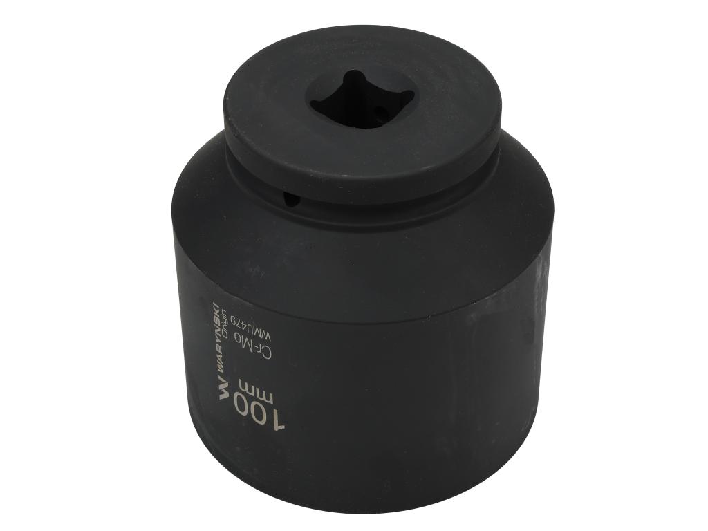 Nasadka udarowa, Sześciokątna 1" bardzo długa 100mm CrMo d.135mm, Waryński