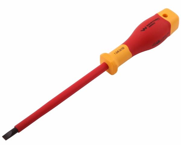 Wkrętak  płaski izolowany 6 x 150 mm. VDE, stal S2, Waryński
