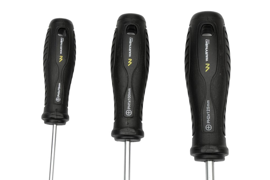 Zestaw wkrętaków ze stali odpornej na skręcanie SVCM 6 szt z hartowanymi grotami, Waryński