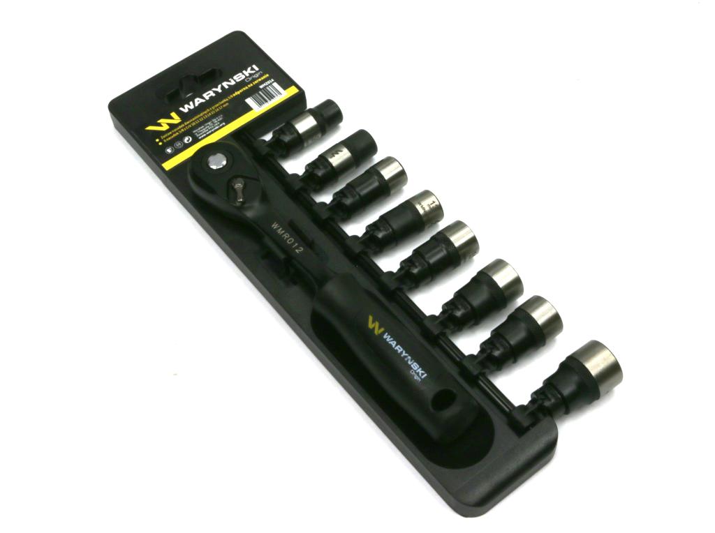 Zestaw L nasadek 3/8  10 11 12 13 14 15 16 17 mm z grzechotką Waryński