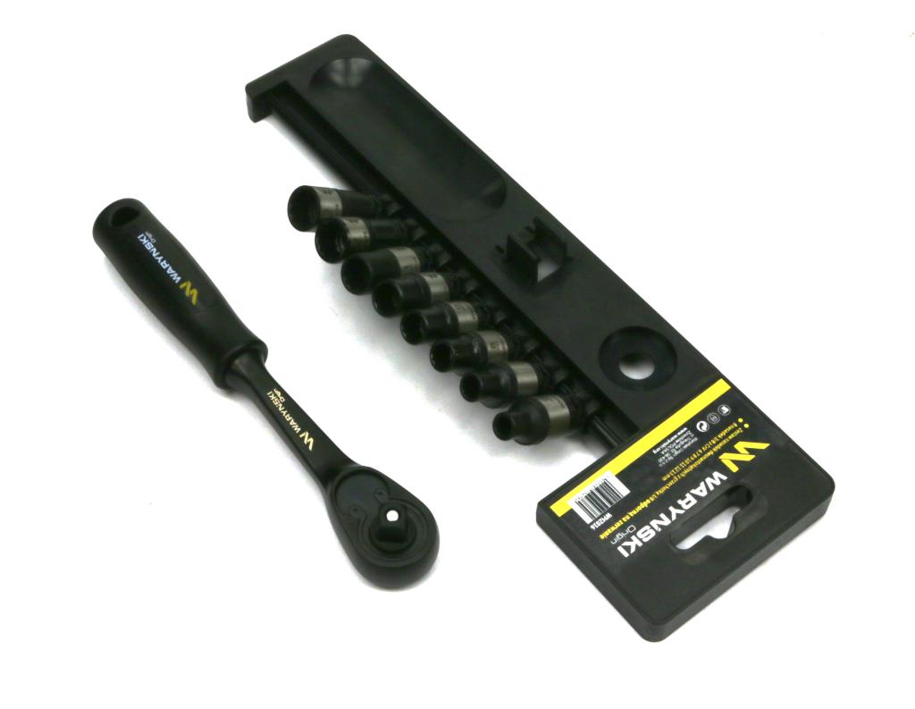 Zestaw L nasadek 3/8  6 7 8 9 10 11 12 13 mm z grzechotką  Waryński