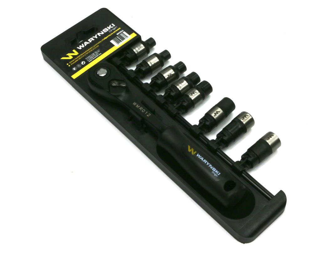 Zestaw L nasadek 3/8  6 7 8 9 10 11 12 13 mm z grzechotką  Waryński