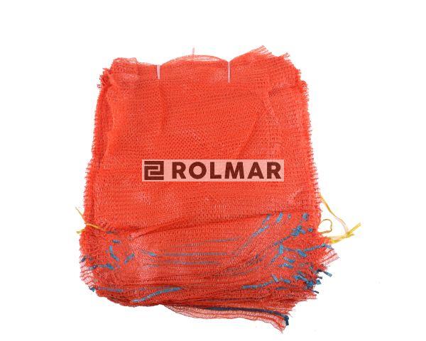 Worek raszlowy 10-15kg z zaciągiem pomarańczowy ( opakowane zawiera 100 szt.)