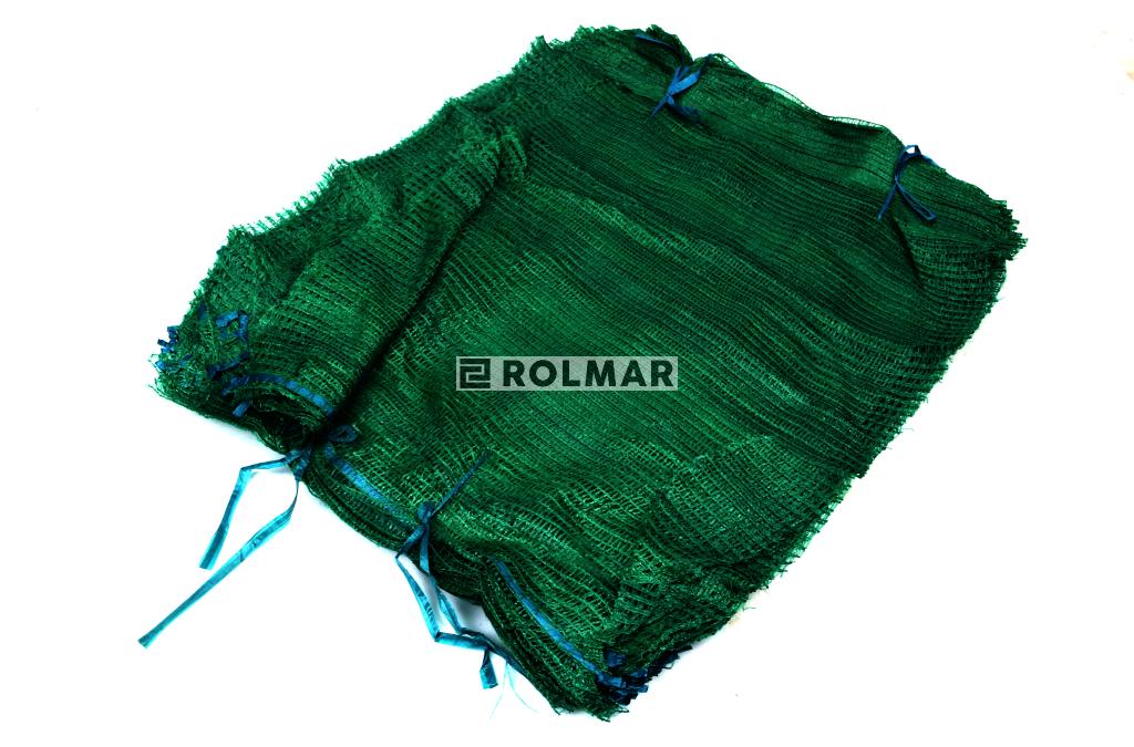 Worek raszlowy 10-15kg z zaciągiem zielony ( opakowane zawiera 100 szt.)