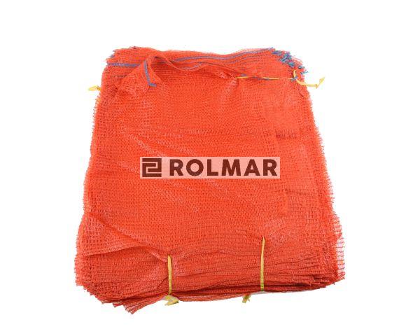 Worek raszlowy 25-30kg pomarańczowy z zaciągiem ( opakowanie zawiera 100 szt.)