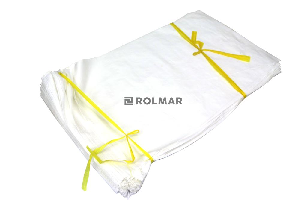 Worki (worek) zbożowe 10kg, 40x60 PP BIAŁE (opakowanie zawiera 50 szt.)