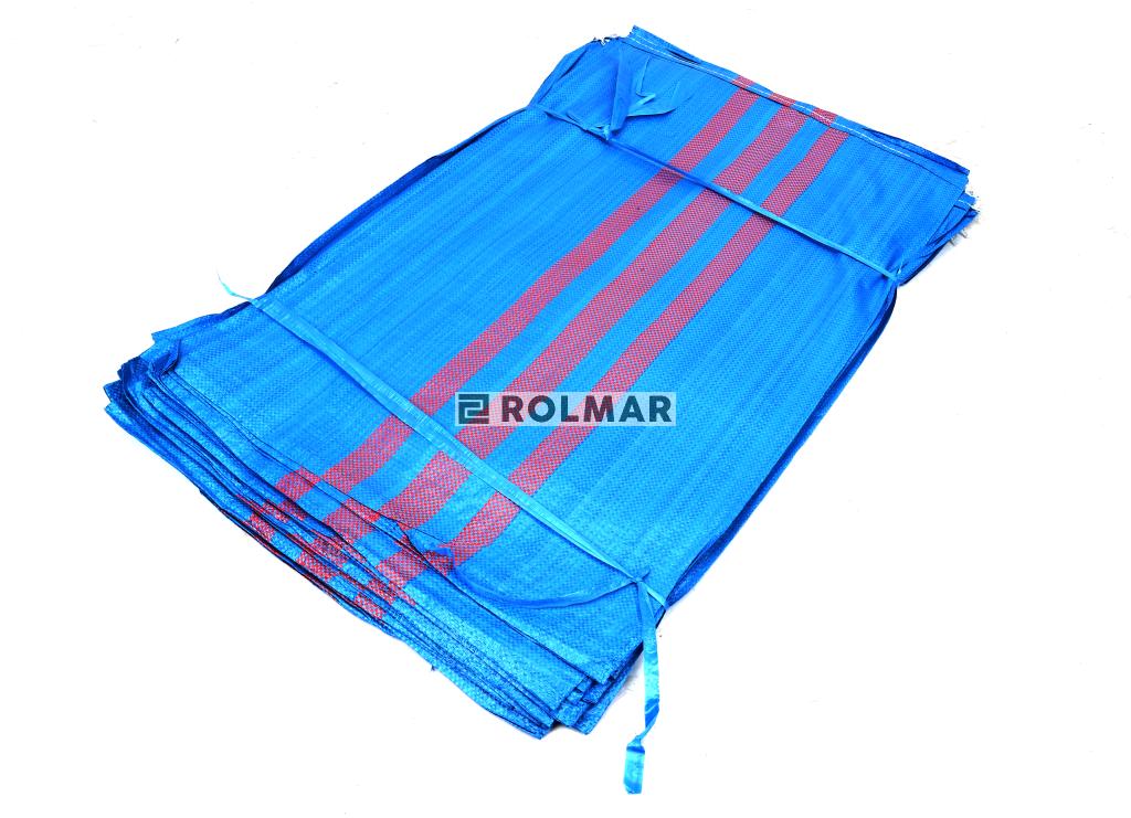 Worki (worek) zbożowe 20-25kg, 50x85 PP NIEBIESKIE ( opakowanie zawiera 50 szt.)