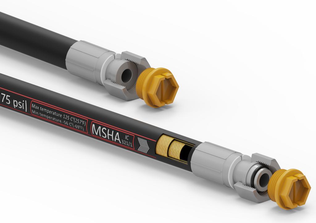 Przewód hydrauliczny gładki POWER-PLUS 350 bar DN12.5-2SN L-3650mm (płasko kulisty) AA M22x1.5 proste 73211600100 Przyczepa 35.0MPa Waryński