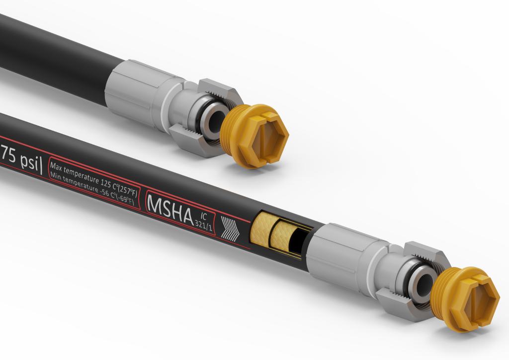 Przewód hydrauliczny gładki POWER-PLUS 350 bar DN12.5-2SN L-5000mm AA M22x1.5 proste 35.0MPa Waryński