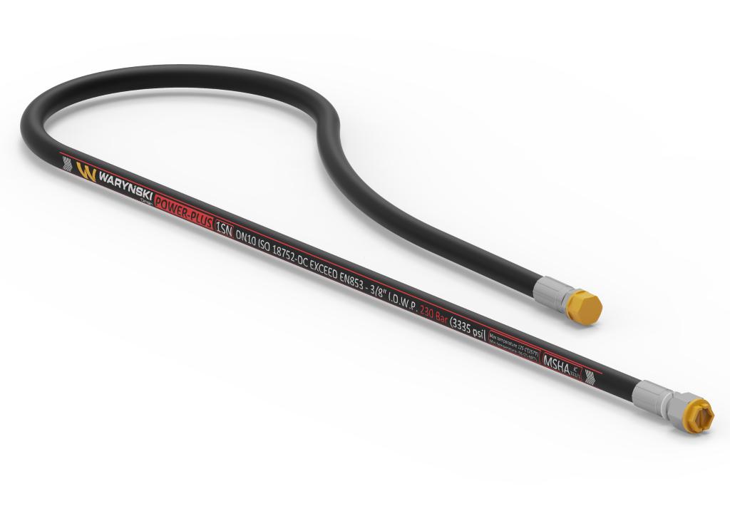 Przewód hydrauliczny gładki POWER-PLUS 230 bar DN10-1SN L-980mm AB M18x1.5 proste 5050871801 Bizon 23.0MPa Waryński