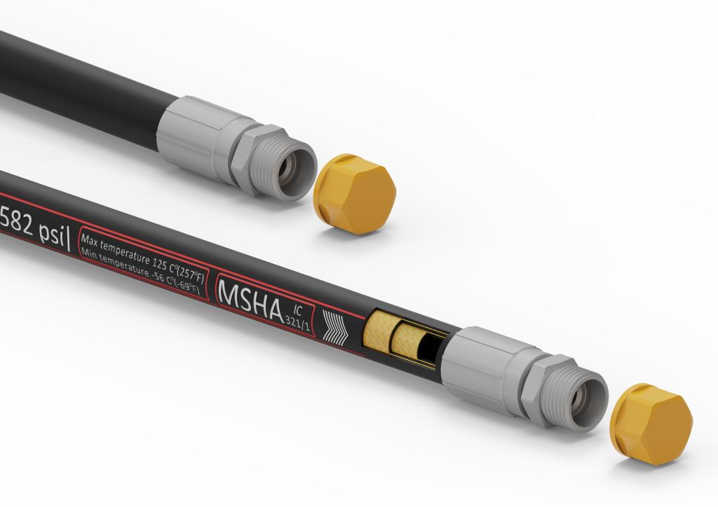 Przewód hydrauliczny gładki POWER-PLUS 385 bar DN10-2SN L-1000mm BB M18x1.5 38.5MPa Waryński
