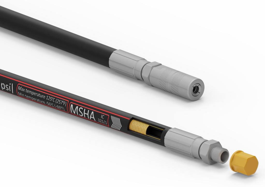 Przewód hydrauliczny do smarownicy gładki POWER-PLUS 290 bar DN06-1SN L-5000mm M10x1 (10026232) 29.0MPa Waryński