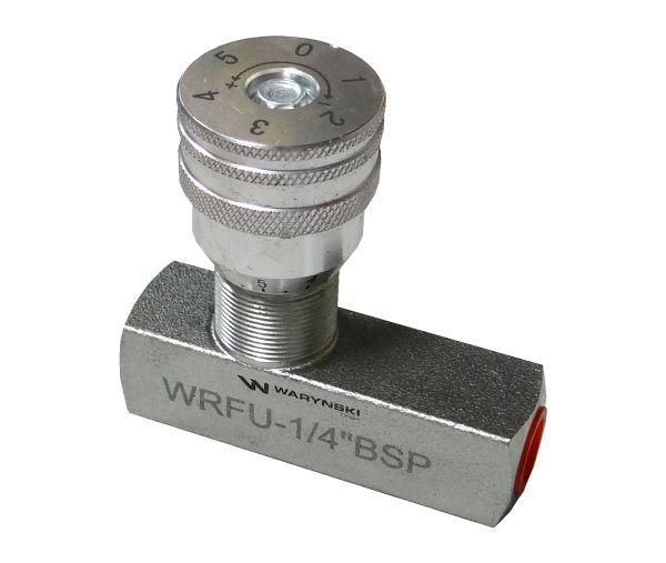 Zawór dławiąco-zwrotny WRFU 90 1/4"BSP Waryński