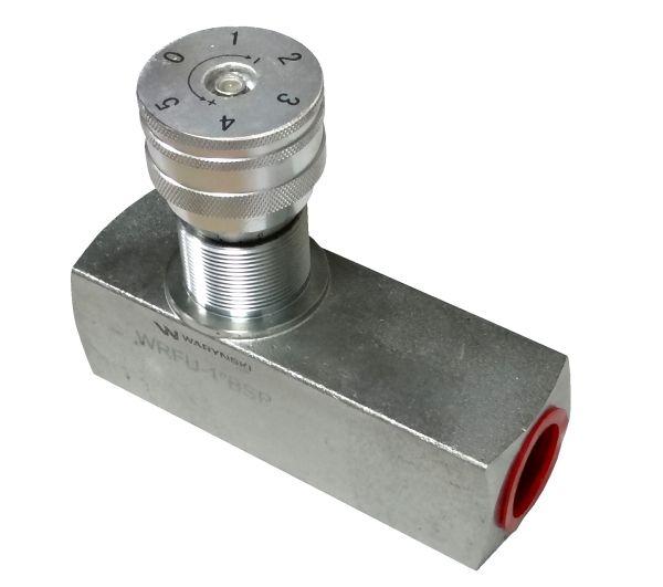 Zawór dławiąco-zwrotny WRFU 90 1"BSP Waryński