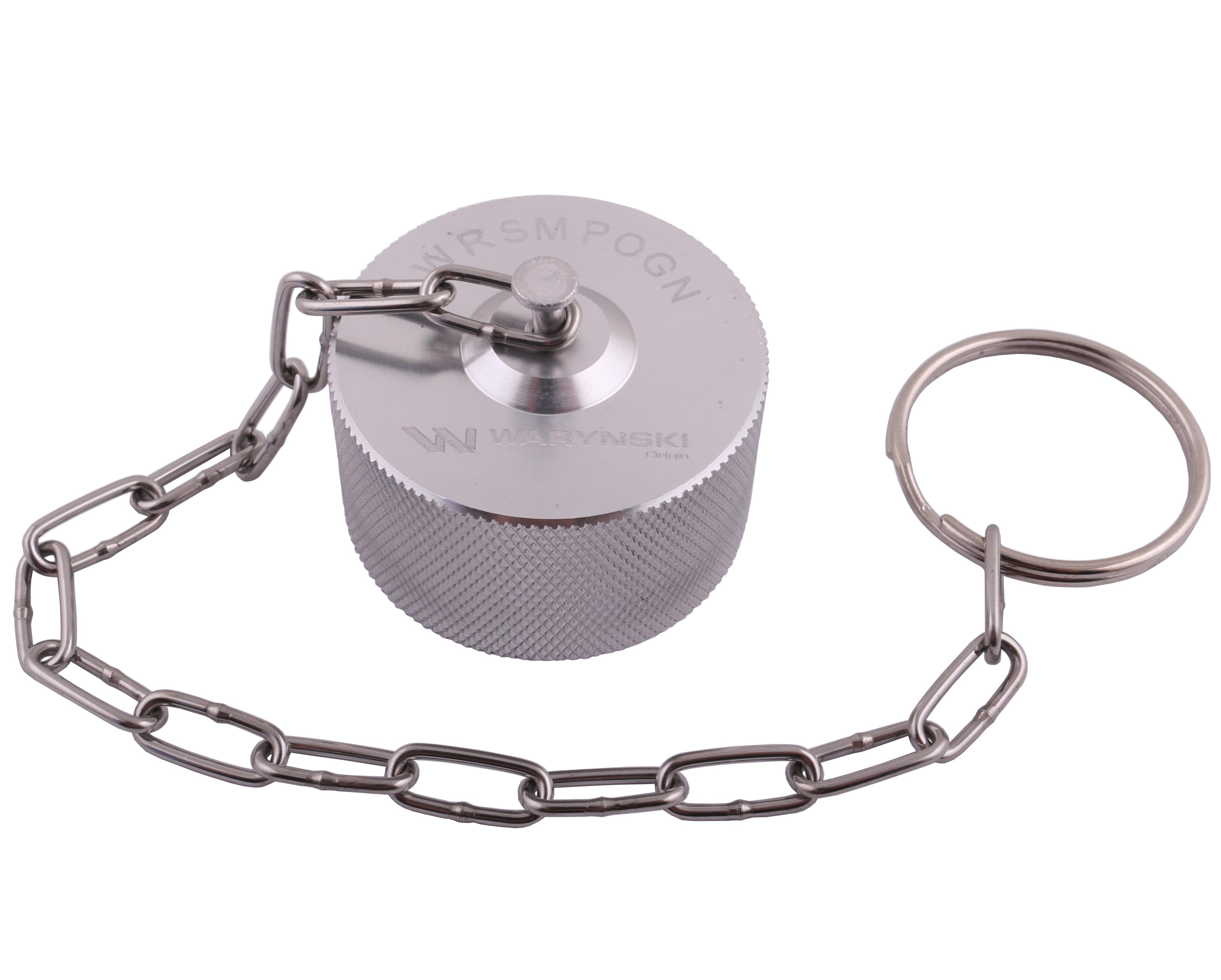 Pokrywa aluminiowa (korek, zaślepka) z gwintem wewnętrznym wkręcany do zaworów skręcanych - gniazd serii WRS Waryński ( sprzedawane po 5 )