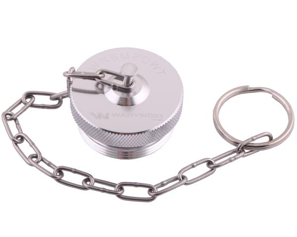 Pokrywa aluminiowa (korek, zaślepka) z gwintem zewnętrznym wkręcany do zaworów skręcanych - wtyczek serii WRS Waryński ( sprzedawane po 5 )