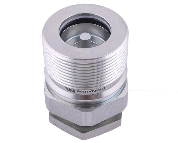 Szybkozłącze hydrauliczne skręcane (motylkowe) gniazdo G1"BSP gwint wewnętrzny 250bar Waryński
