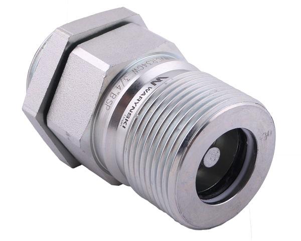 Szybkozłącze hydrauliczne skręcane (motylkowe) gniazdo G3/4"BSP gwint wewnętrzny 250bar Waryński